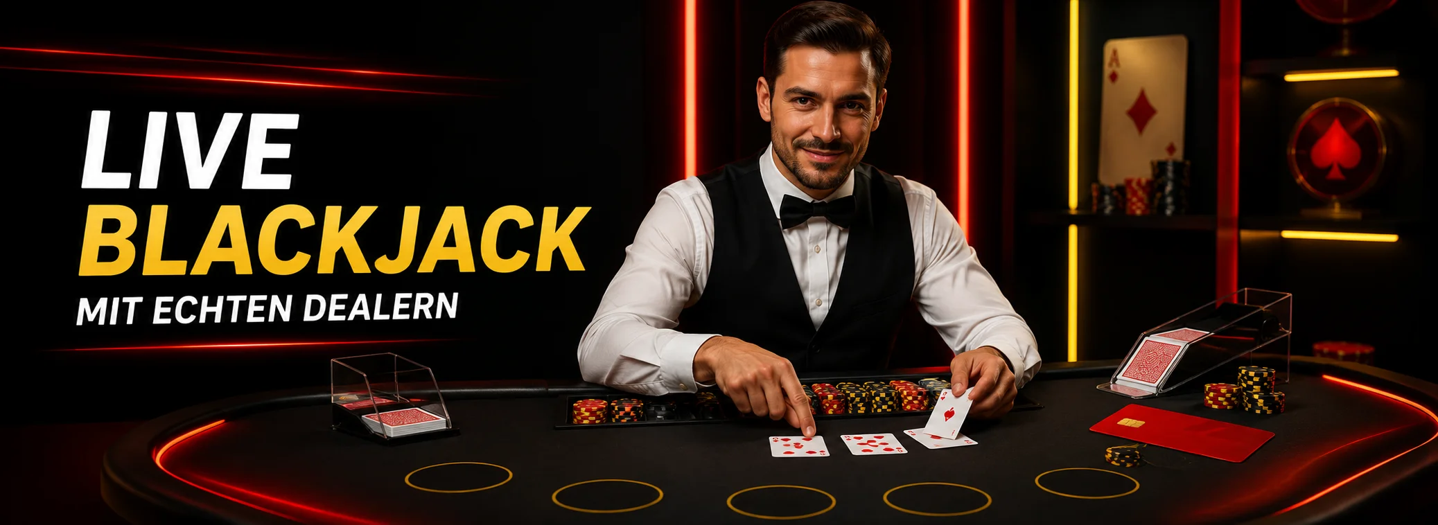 Live-Casino im REWE Casino mit Tischen von Evolution
